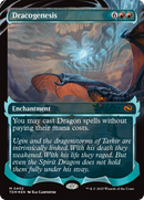 Dracogenesis (TDM-402) - Tarkir: Dragonstorm: (Showcase, enchantment) (Borderless) Foil