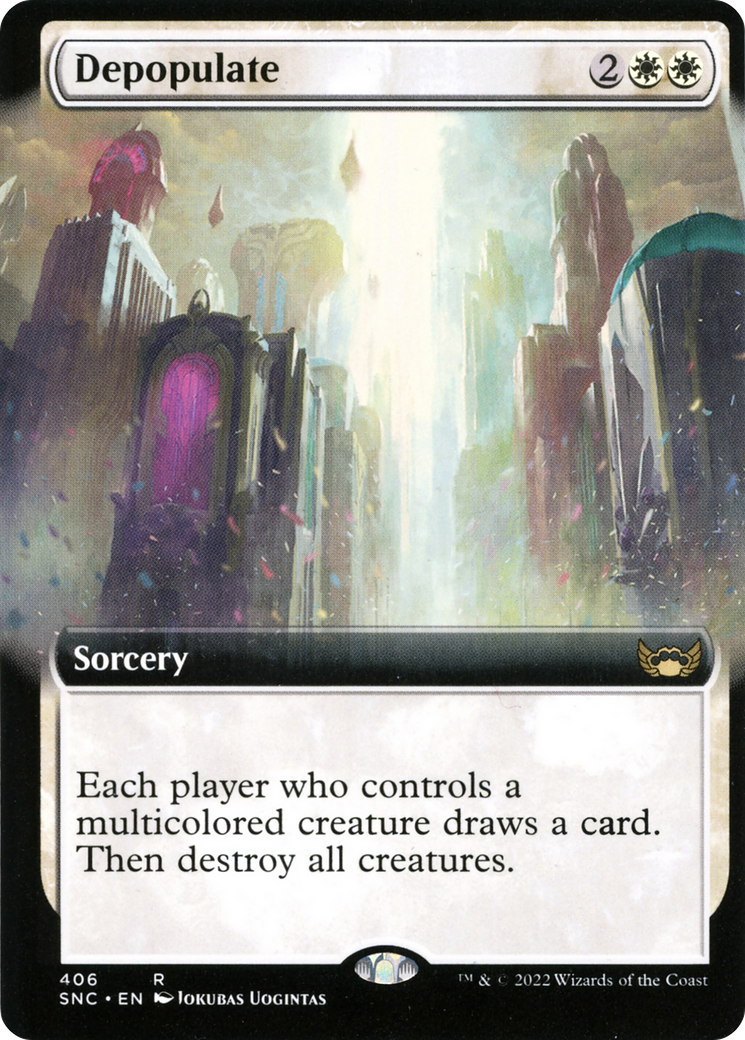 Depopulate (SNC-406) - Streets of New Capenna: (Extended Art) Foil