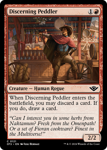 Discerning Peddler (OTJ-121) - Outlaws of Thunder Junction Foil