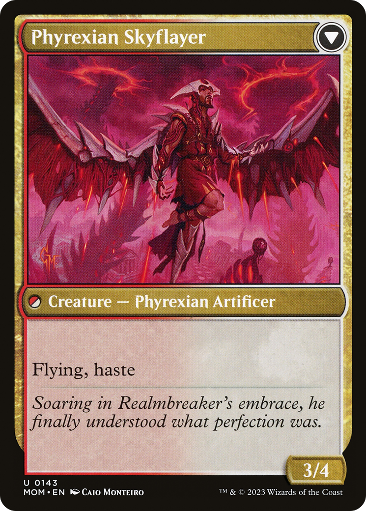 Harried Artisan // Phyrexian Skyflayer (MOM-143) - March of the Machine