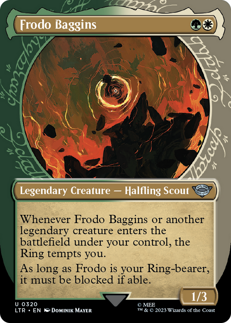 Frodo Baggins (LTR-320) - The Lord of the Rings: Tales of Middle-earth: (Showcase) (Borderless) Foil