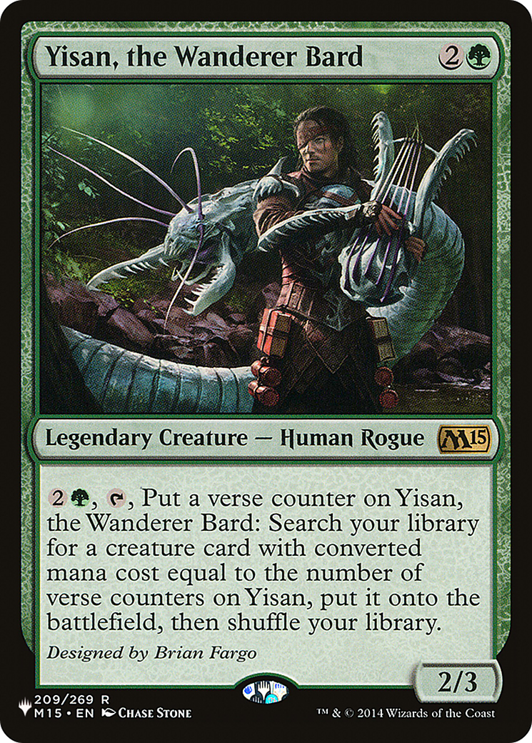 Yisan, the Wanderer Bard (LIST-209/269) - The List