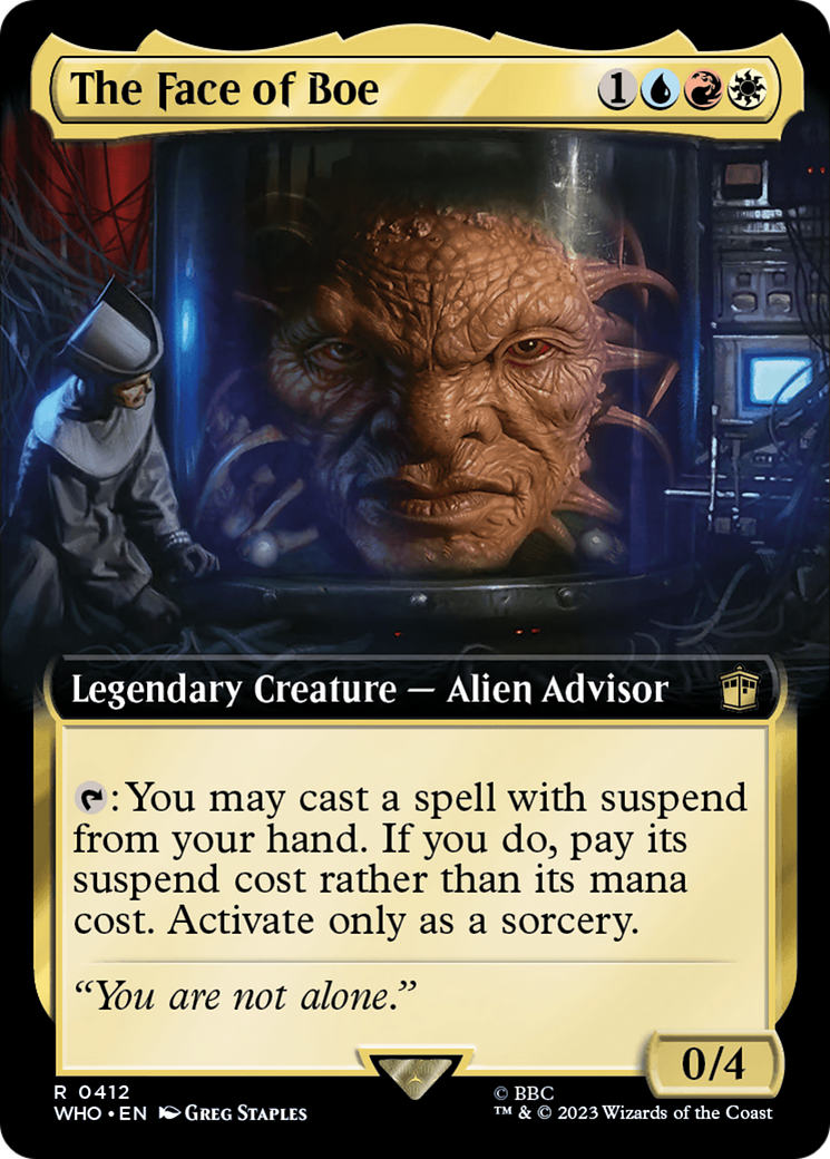 The Face of Boe (WHO-412) - Doctor Who: (Extended Art) Foil