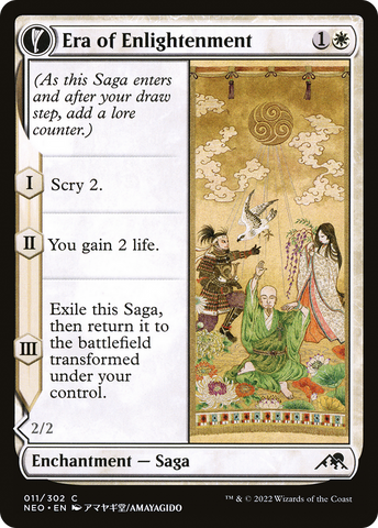 Era of Enlightenment // Hand of Enlightenment (NEO-011) - Kamigawa: Neon Dynasty: (fandfc, enchantment)