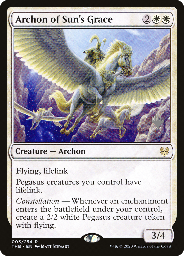 Archon of Sun's Grace (PPTHB-003) - Theros Beyond Death Promos Foil