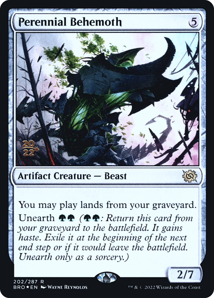 Perennial Behemoth (PRE-202S) - The Brothers' War Promos Foil