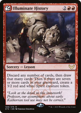Illuminate History (PPSTX-108P) - Strixhaven: School of Mages Promos: (lesson) Foil