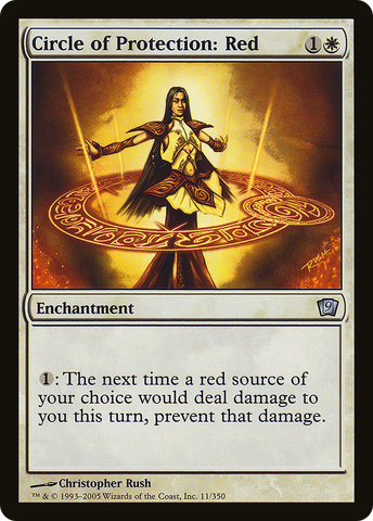 Circle of Protection: Red (9ED-11★) - Ninth Edition Foil