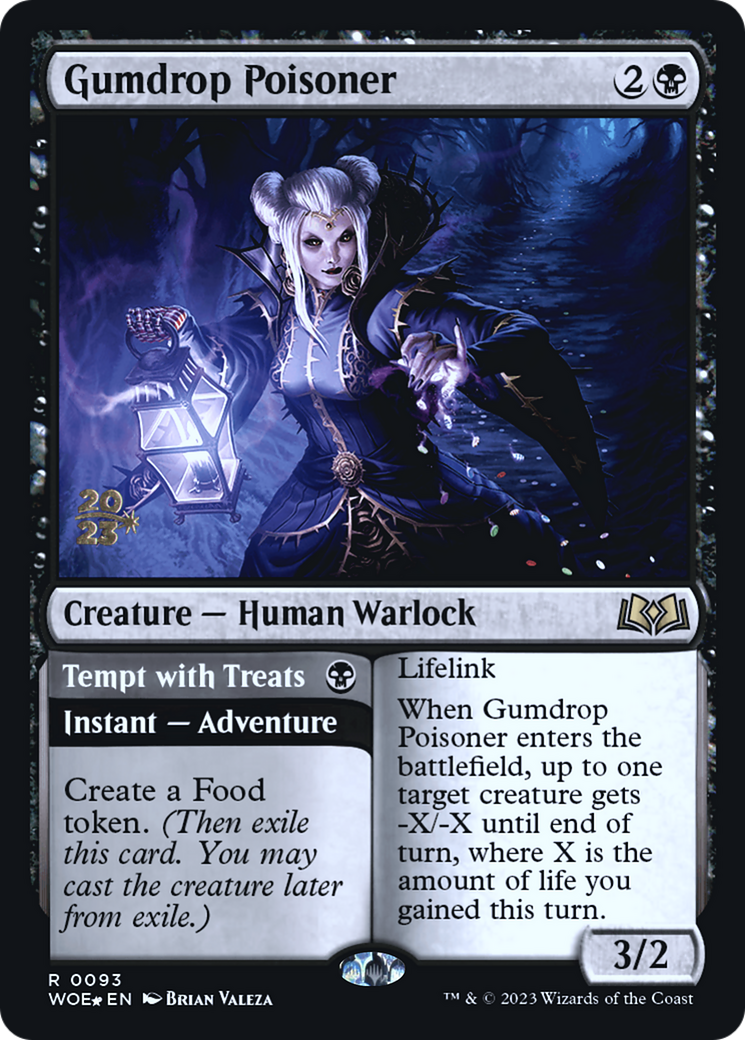Gumdrop Poisoner // Tempt with Treats (PRE-093) - Wilds of Eldraine Promos Foil