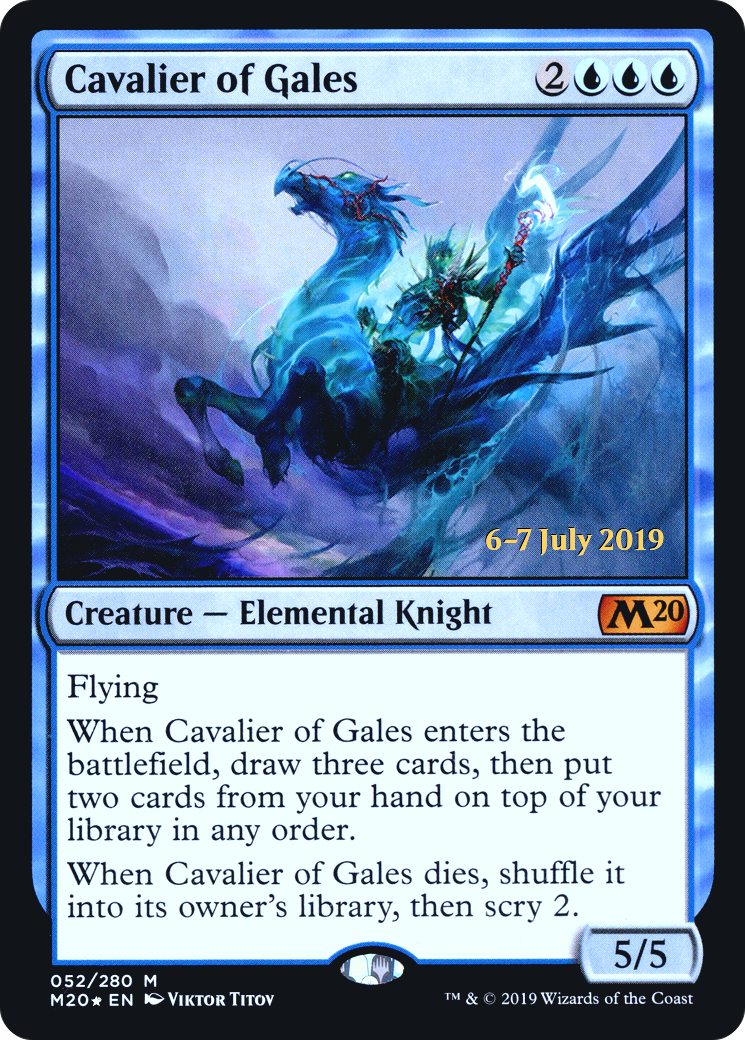 Cavalier of Gales (PRE-52S) - Core Set 2020 Promos Foil