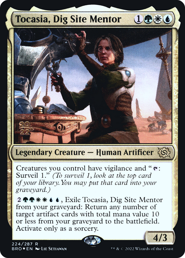 Tocasia, Dig Site Mentor (PRE-224S) - The Brothers' War Promos Foil