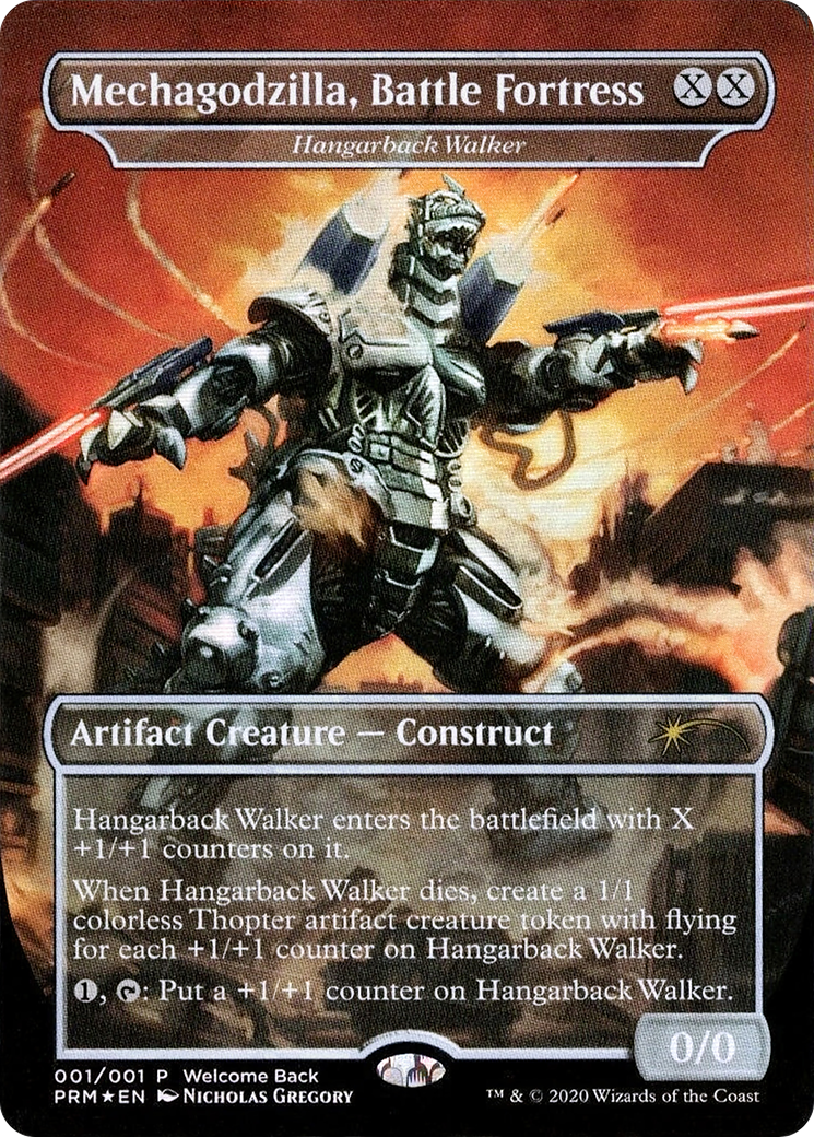 Hangarback Walker (UMP-002) - Love Your LGS 2020 / Mechagodzilla, Battle Fortress (Borderless) Foil