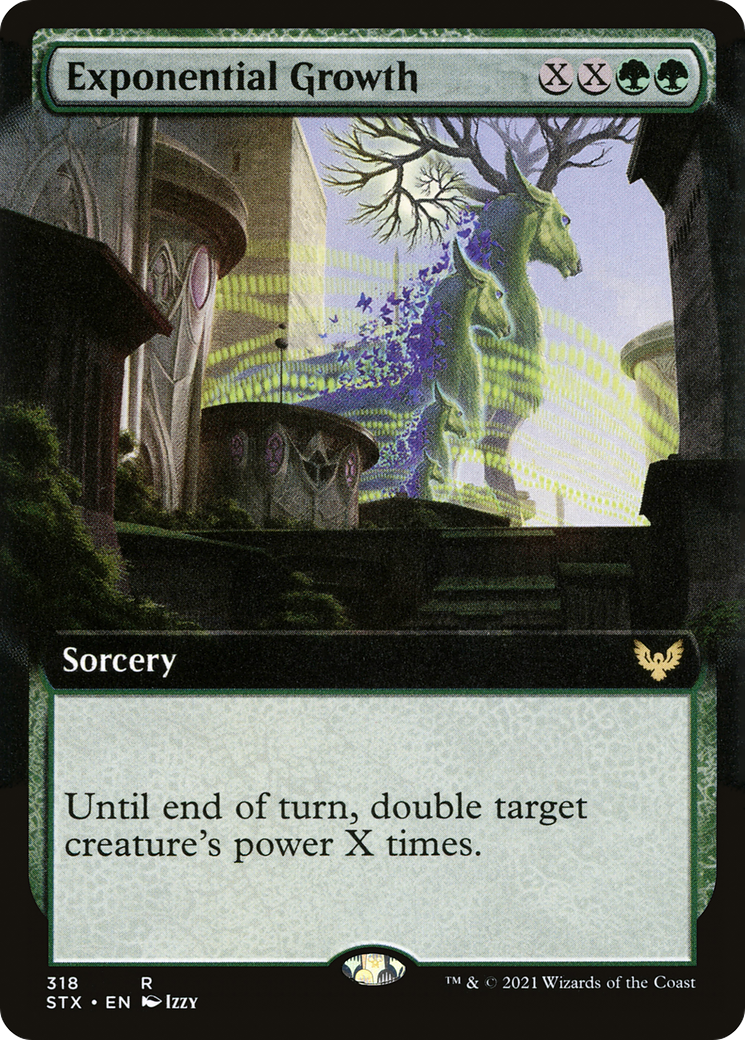 Exponential Growth (STX-318) - Strixhaven: School of Mages: (Extended Art) Foil