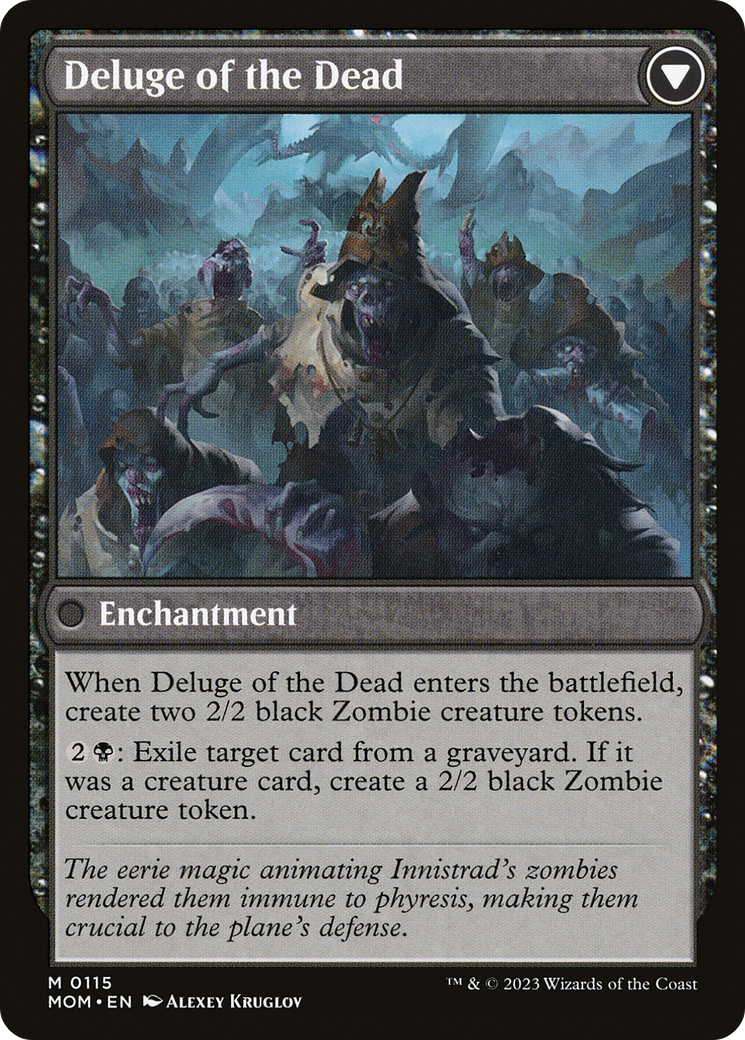 Invasion of Innistrad // Deluge of the Dead (MOM-115) - March of the Machine Foil