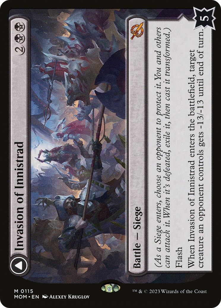 Invasion of Innistrad // Deluge of the Dead (MOM-115) - March of the Machine Foil