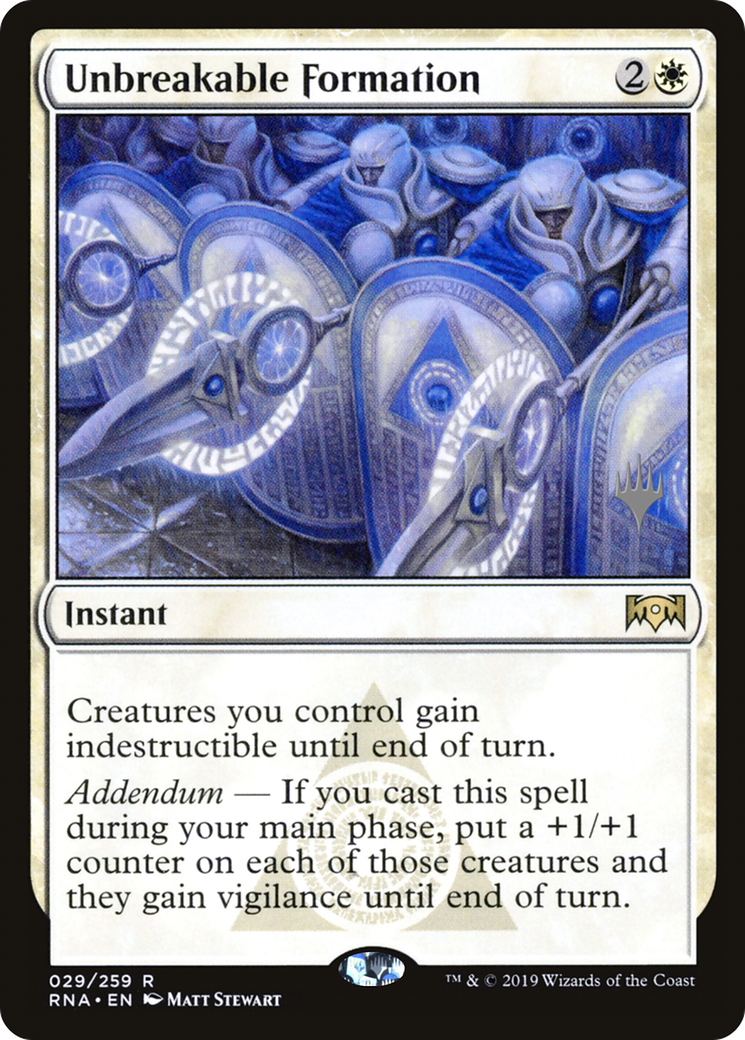 Unbreakable Formation (PPZNR-029) - Ravnica Allegiance Promos Foil