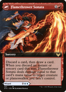 Torrent Sculptor // Flamethrower Sonata (STX-331) - Strixhaven: School of Mages: (Extended Art) Foil