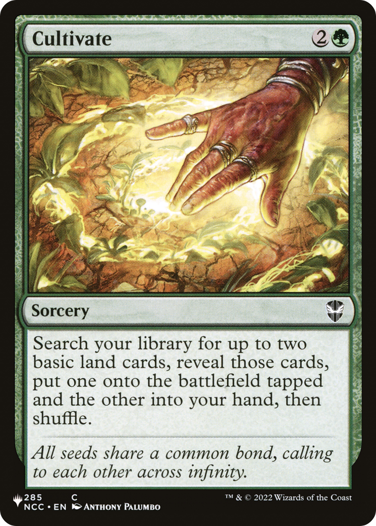 Cultivate (LIST-NCC-285) - The List