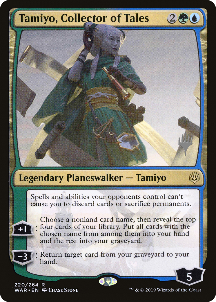 Tamiyo, Collector of Tales (PPTHB-220) - War of the Spark Promos