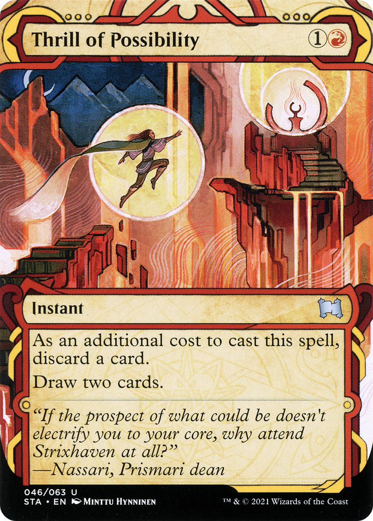 Thrill of Possibility (STA-046) - Strixhaven Mystical Archive: (Showcase) (Borderless)