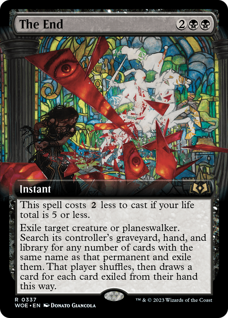 The End (WOE-337) - Wilds of Eldraine: (Extended Art)
