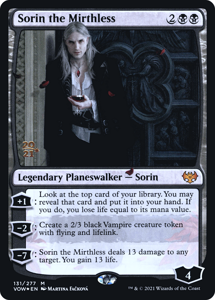 Sorin the Mirthless (PRE-131) - Innistrad: Crimson Vow Promos Foil