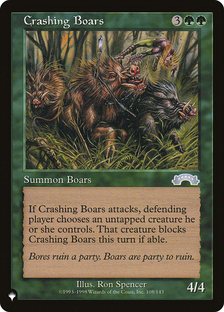 Crashing Boars (LIST-EXO-108) - The List