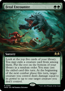 Feral Encounter (WOE-356) - Wilds of Eldraine: (Extended Art) Foil