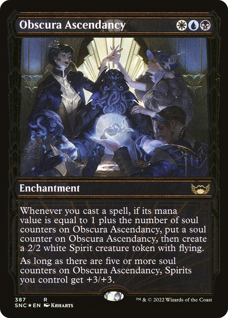 Obscura Ascendancy (SNC-387) - Streets of New Capenna: (Showcase) Foil