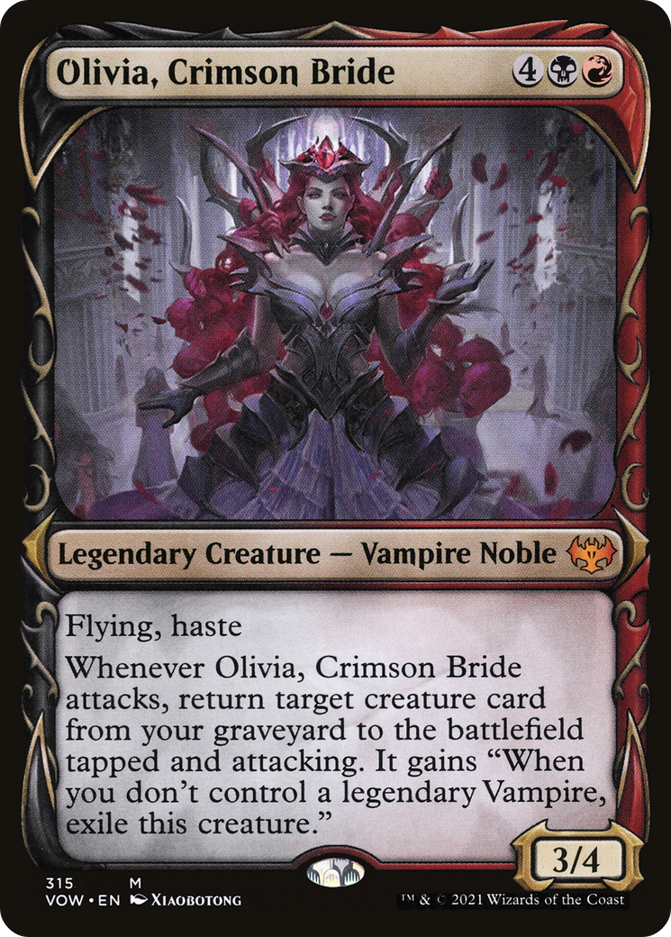 Olivia, Crimson Bride (VOW-315) - Innistrad: Crimson Vow: (Showcase) Foil