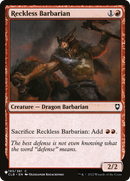 Reckless Barbarian (LIST-193/361) - The List