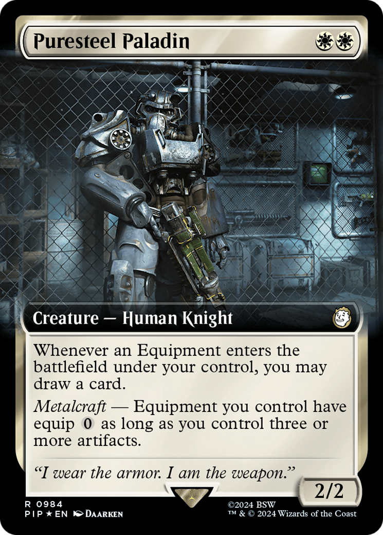 Puresteel Paladin (PIP-984) - Fallout: (Extended Art) Foil