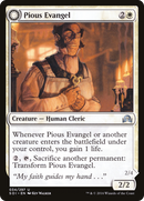 Pious Evangel // Wayward Disciple (SOI-034) - Shadows over Innistrad: (Double Faced Transform) Foil