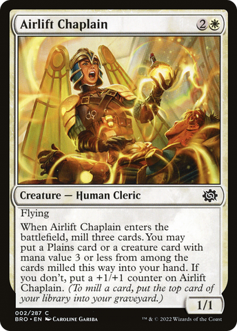 Airlift Chaplain (BRO-002) - The Brothers' War Foil