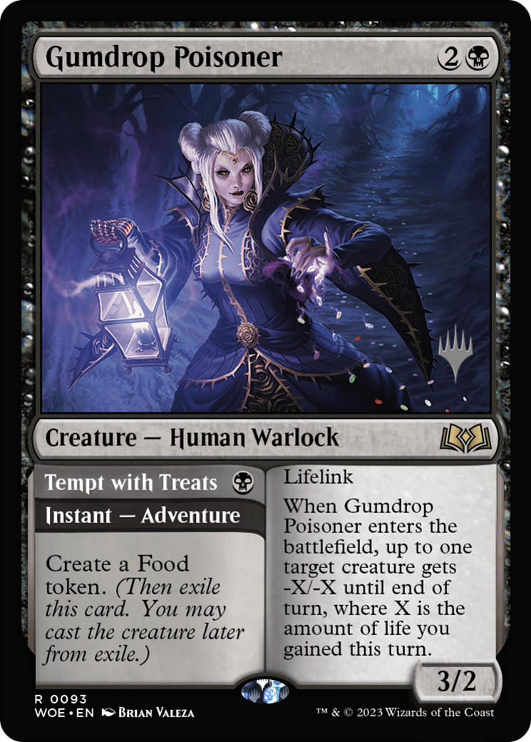 Gumdrop Poisoner // Tempt with Treats (PPWOE-093) - Wilds of Eldraine Promos Foil