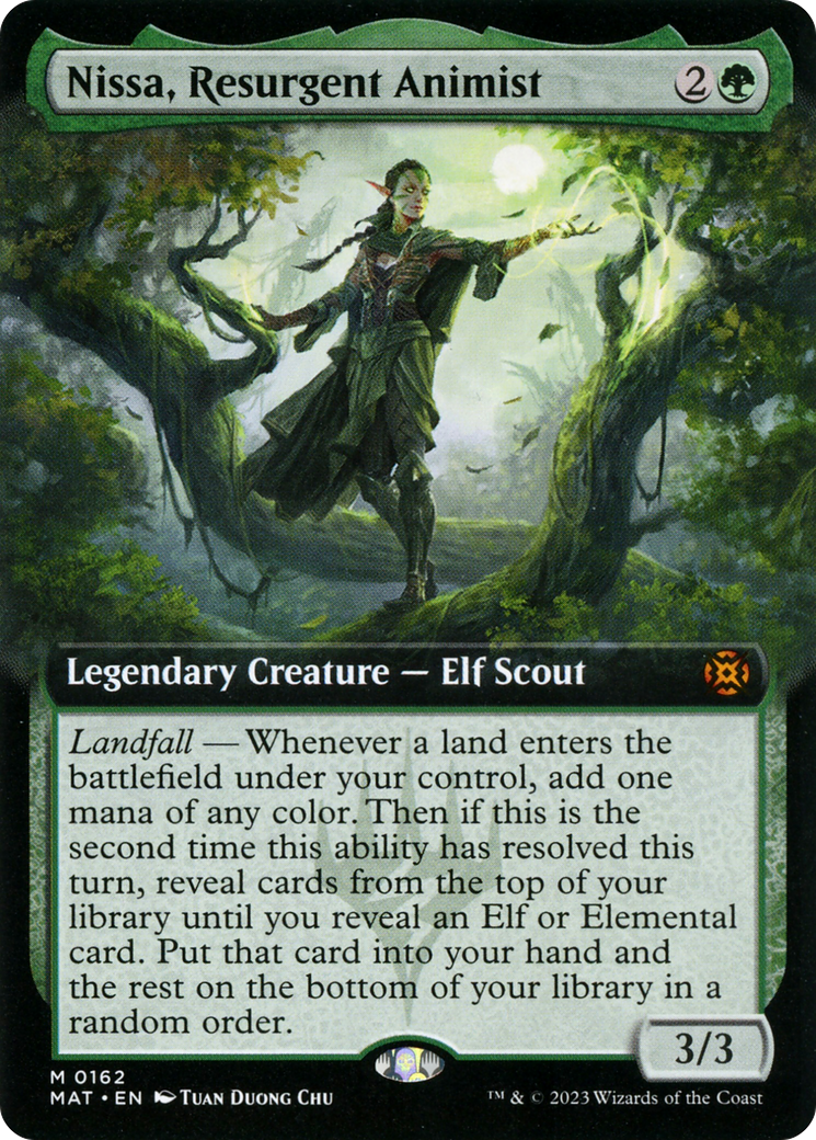 Nissa, Resurgent Animist (MAT-162) - March of the Machine: The Aftermath: (Extended Art) Foil