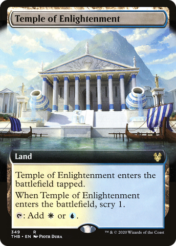 Temple of Enlightenment (THB-349) - Theros Beyond Death: (Extended Art)