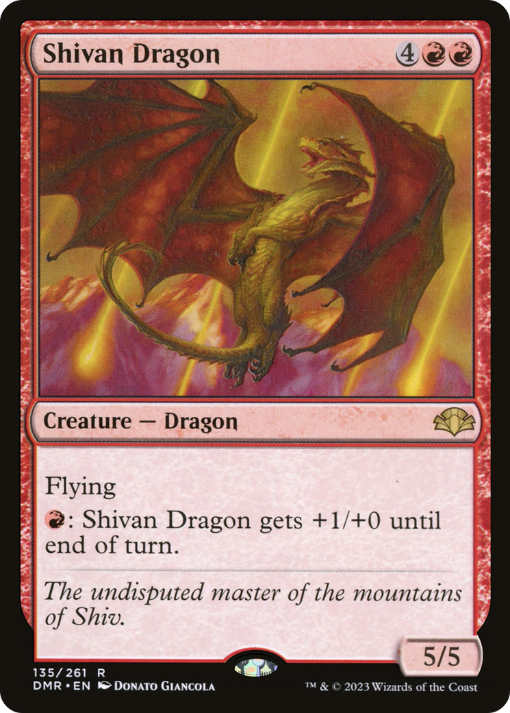 Shivan Dragon (DMR-135) - Dominaria Remastered