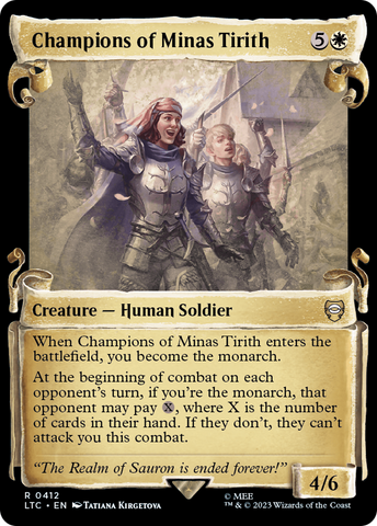 Champions of Minas Tirith (LTC-412) - Tales of Middle-earth Commander: (Showcase) Foil