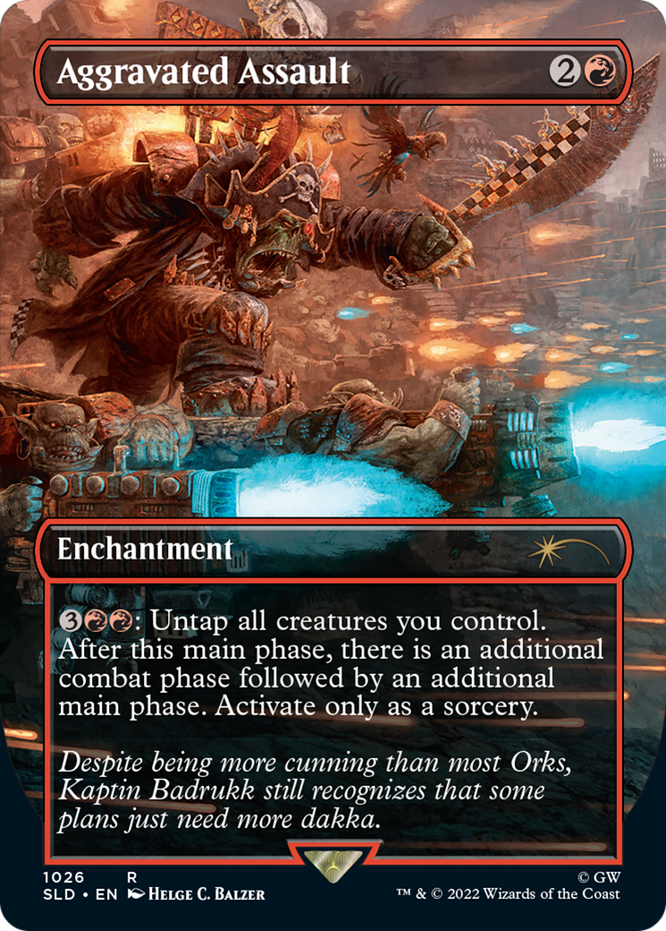 Aggravated Assault (SLD-1026) - Secret Lair Drop (Borderless) Foil