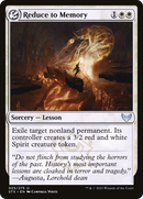 Reduce to Memory (STX-025) - Strixhaven: School of Mages: (lesson) Foil