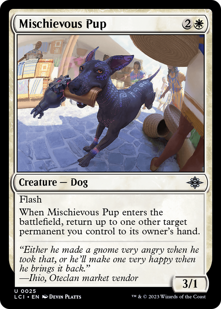 Mischievous Pup (LCI-025) - The Lost Caverns of Ixalan Foil