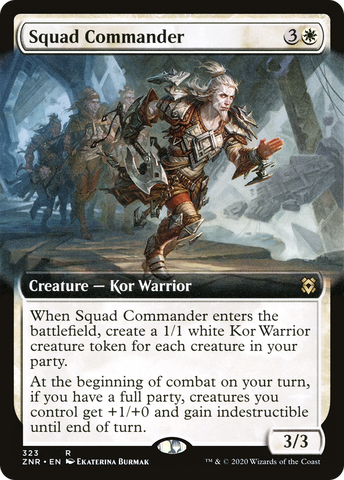 Squad Commander (ZNR-323) - Zendikar Rising: (Extended Art)