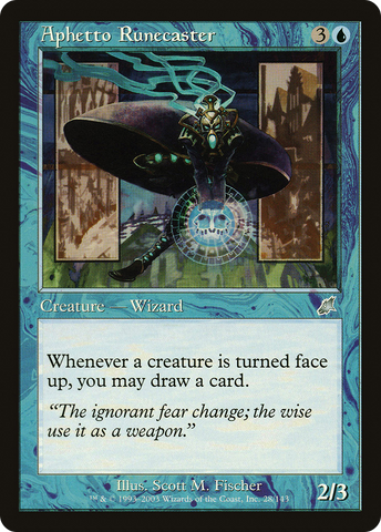 Aphetto Runecaster (SCG-028) - Scourge Foil
