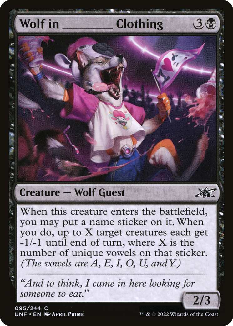 Wolf in _____ Clothing (UNF-095) - Unfinity Foil
