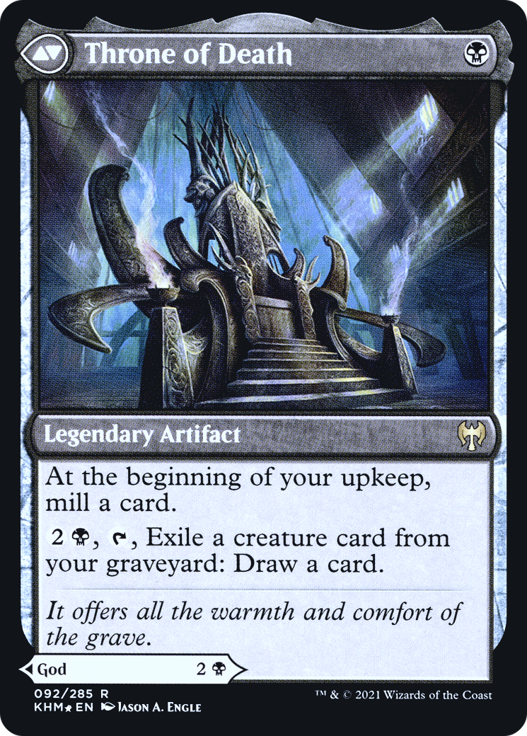 Egon, God of Death // Throne of Death (PRE-092) - Kaldheim Promos Foil