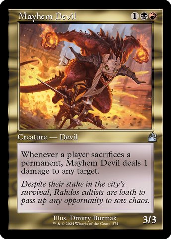 Mayhem Devil (RVR-374) - Ravnica Remastered Foil