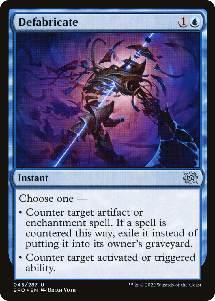 Defabricate (BRO-045) - The Brothers' War Foil
