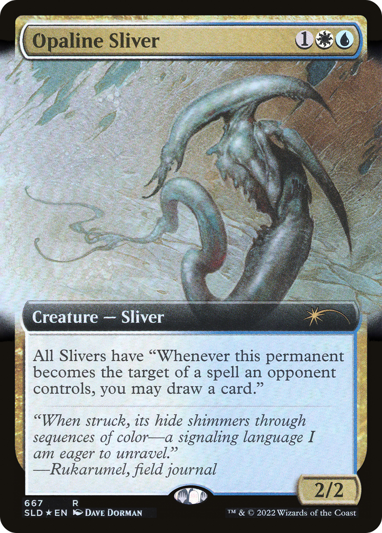 Opaline Sliver (SLD-667) - Secret Lair Drop: (Extended Art) Foil