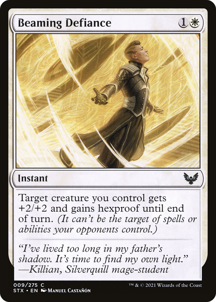 Beaming Defiance (STX-009) - Strixhaven: School of Mages Foil